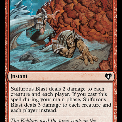 Sulfurous Blast (CMM-262) - Commander Masters Foil