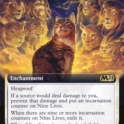 Nine Lives (M21-344) - Core Set 2021: (Extended Art) Foil