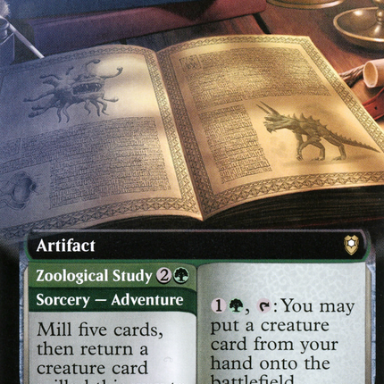 Monster Manual // Zoological Study (CLB-591) - Commander Legends: Battle for Baldur's Gate: (Extended Art) Foil