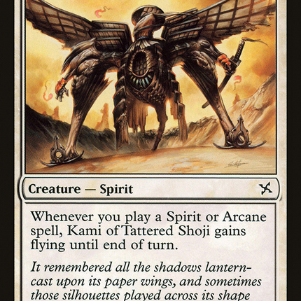 Kami of Tattered Shoji (BOK-011) - Betrayers of Kamigawa Foil