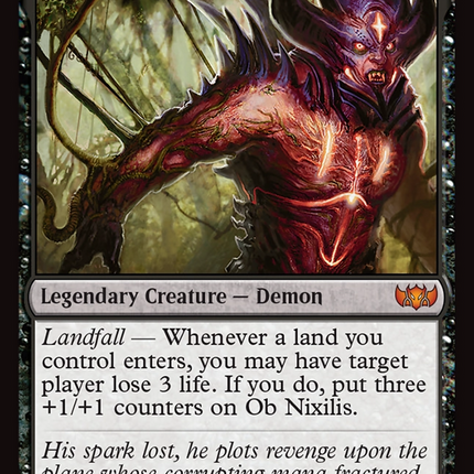 Ob Nixilis, the Fallen (TDC-192) - Commander: Tarkir: Dragonstorm