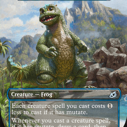 Pollywog Symbiote (IKO-372) - Ikoria: Lair of Behemoths / Babygodzilla, Ruin Reborn (Borderless) Foil