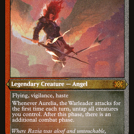 Aurelia, the Warleader (Foil Etched) (2X2-477) - Double Masters 2022 Foil