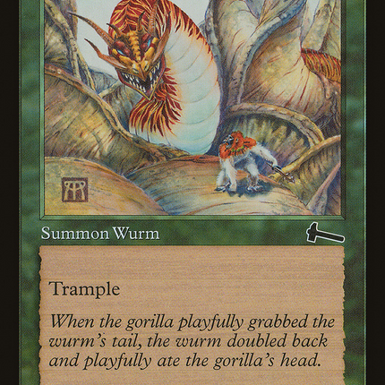 Yavimaya Wurm (ULG-120) - Urza's Legacy Foil