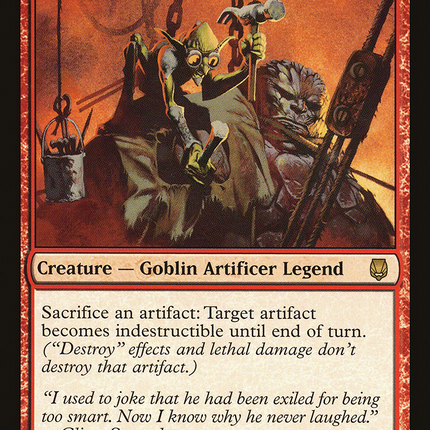 Slobad, Goblin Tinkerer (DST-069) - Darksteel Foil