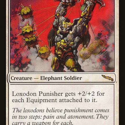 Loxodon Punisher (MRD-014) - Mirrodin Foil