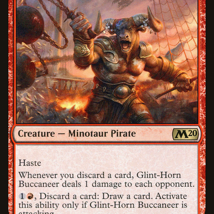 Glint-Horn Buccaneer (M20-141) - Core Set 2020 Foil