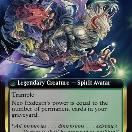 Exdeath, Void Warlock // Neo Exdeath, Dimension's End (FIN-485) - FINAL FANTASY: (Extended Art)