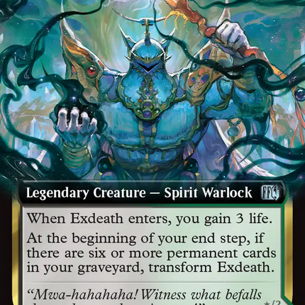 Exdeath, Void Warlock // Neo Exdeath, Dimension's End (FIN-485) - FINAL FANTASY: (Extended Art) Foil