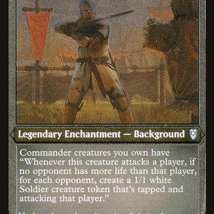 Veteran Soldier (Foil Etched) (CLB-480) - Commander Legends: Battle for Baldur's Gate Foil