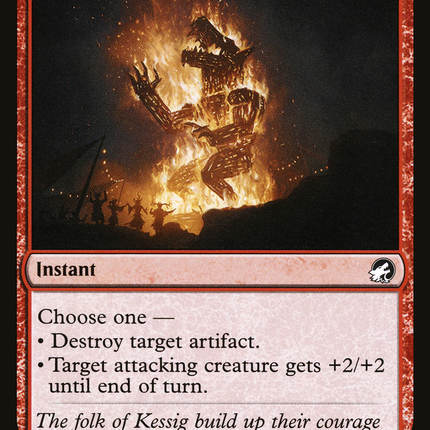 Raze the Effigy (MID-156) - Innistrad: Midnight Hunt Foil