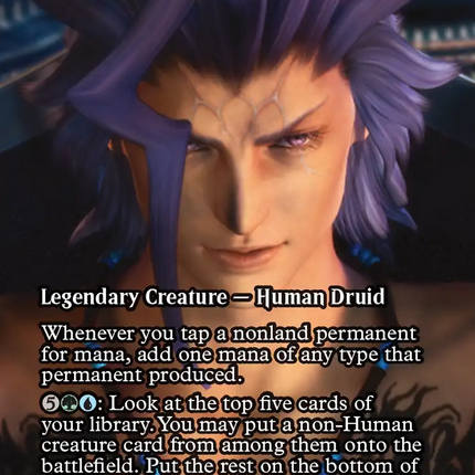 Kinnan, Bonder Prodigy (FCA-055) - FINAL FANTASY: Through the Ages / Seymour Guado (Borderless) Foil