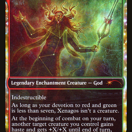 Xenagos, God of Revels (SLD-081) - Secret Lair Drop: (enchantment, Showcase) Foil