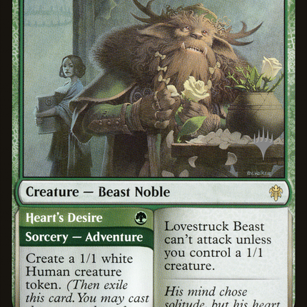 Lovestruck Beast // Heart's Desire (PPELD-165) - Throne of Eldraine Promos Foil