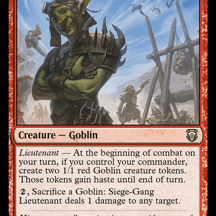 Siege-Gang Lieutenant (M3C-113) - Modern Horizons 3 Commander