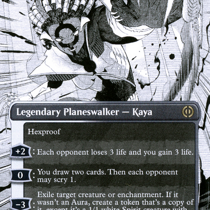 Kaya, Intangible Slayer (ONE-341) - Phyrexia: All Will Be One: (Showcase) (Borderless)