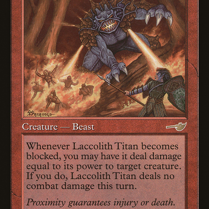Laccolith Titan (NMS-089) - Nemesis Foil