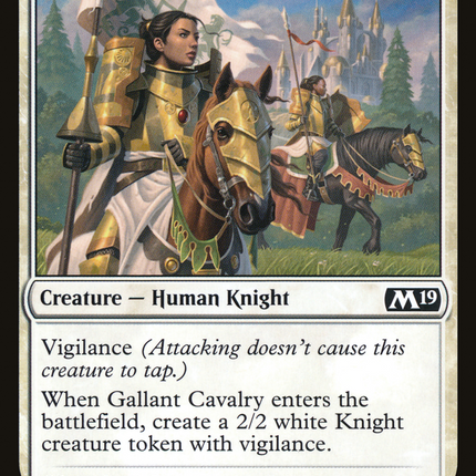 Gallant Cavalry (M19-012) - Core Set 2019 Foil