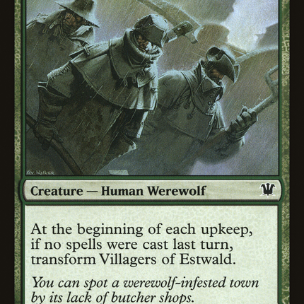 Villagers of Estwald // Howlpack of Estwald (ISD-209) - Innistrad: (Double Faced Transform) Foil