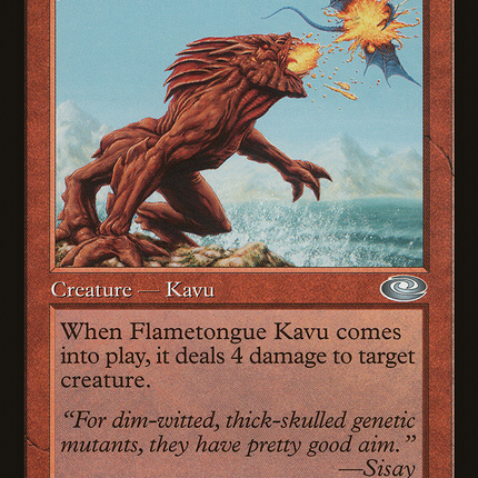 Flametongue Kavu (PLS-060) - Planeshift Foil