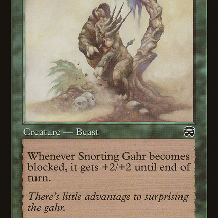 Snorting Gahr (MMQ-272) - Mercadian Masques