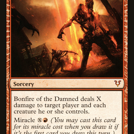 Bonfire of the Damned (AVR-129) - Avacyn Restored: (miracle) Foil