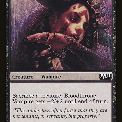 Bloodthrone Vampire (M11-085) - Magic 2011 Foil