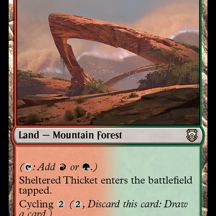 Sheltered Thicket (M3C-374) - Modern Horizons 3 Commander Foil