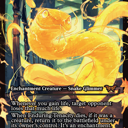 Enduring Tenacity (DSK-390) - Duskmourn: House of Horror: (Showcase) Foil