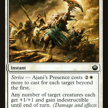 Ajani's Presence (JOU-002) - Journey into Nyx Foil