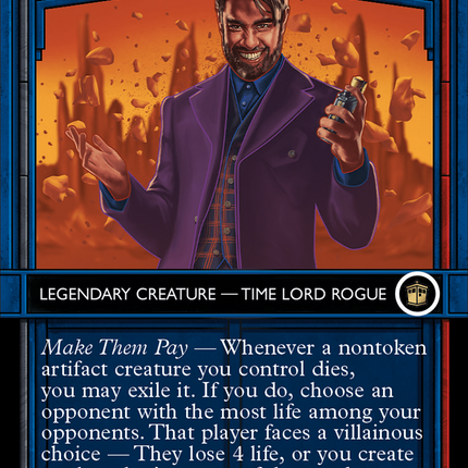 The Master, Gallifrey's End (WHO-543) - Doctor Who: (Showcase) (Borderless) Foil