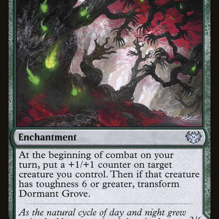 Dormant Grove // Gnarled Grovestrider (VOW-198) - Innistrad: Crimson Vow: (Double Faced Transform) Foil