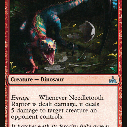 Needletooth Raptor (RIX-107) - Rivals of Ixalan