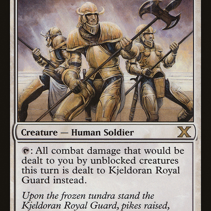 Kjeldoran Royal Guard (10E-025) - Tenth Edition Foil