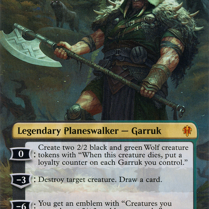 Garruk, Cursed Huntsman (ELD-270) - Throne of Eldraine (Borderless)