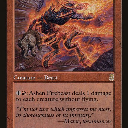 Ashen Firebeast (ODY-174) - Odyssey