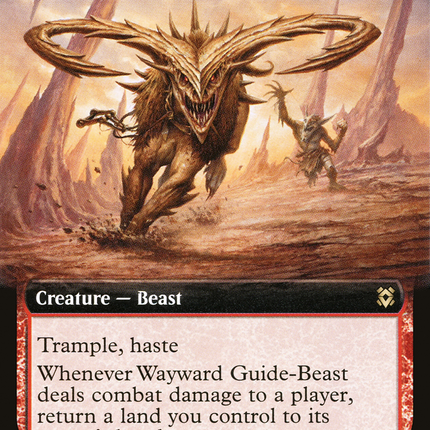 Wayward Guide-Beast (ZNR-356) - Zendikar Rising: (Extended Art) Foil