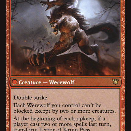 Kruin Outlaw // Terror of Kruin Pass (ISD-152) - Innistrad: (Double Faced Transform) Foil