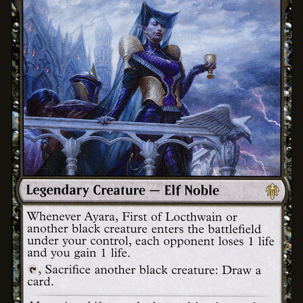 Ayara, First of Locthwain (ELD-075) - Throne of Eldraine Foil