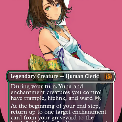 Yuna, Hope of Spira (FIN-549) - FINAL FANTASY (Borderless) Foil