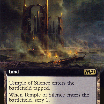 Temple of Silence (M21-390) - Core Set 2021: (Extended Art) Foil