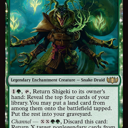 Shigeki, Jukai Visionary (TDC-270) - Commander: Tarkir: Dragonstorm: (enchantment)