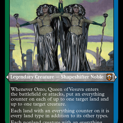 Omo, Queen of Vesuva (M3C-022) - Modern Horizons 3 Commander Etched Foil