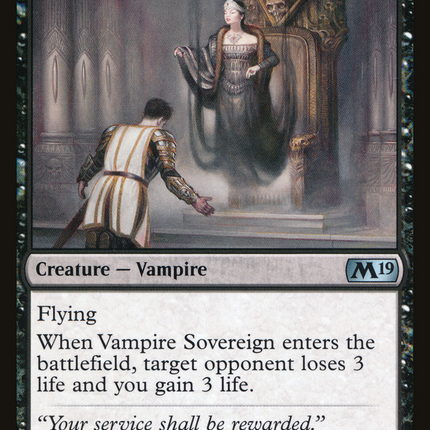 Vampire Sovereign (M19-125) - Core Set 2019 Foil