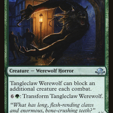 Tangleclaw Werewolf // Fibrous Entangler (EMN-174) - Eldritch Moon: (mooneldrazidfc) Foil