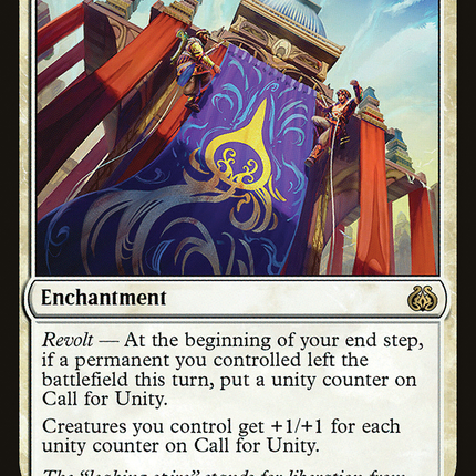 Call for Unity (AER-009) - Aether Revolt Foil