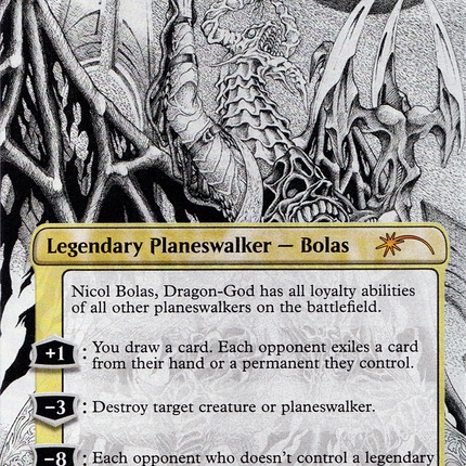 Nicol Bolas, Dragon-God (SLD-1246) - Secret Lair Drop (Borderless) Foil