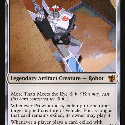 Prowl, Stoic Strategist // Prowl, Pursuit Vehicle (BOT-001) - Transformers: (convertdfc)