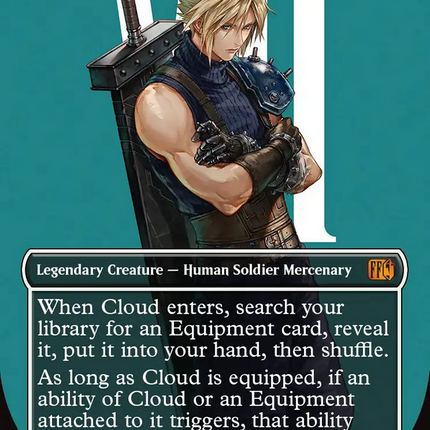 Cloud, Midgar Mercenary (FIN-520) - FINAL FANTASY (Borderless) Foil