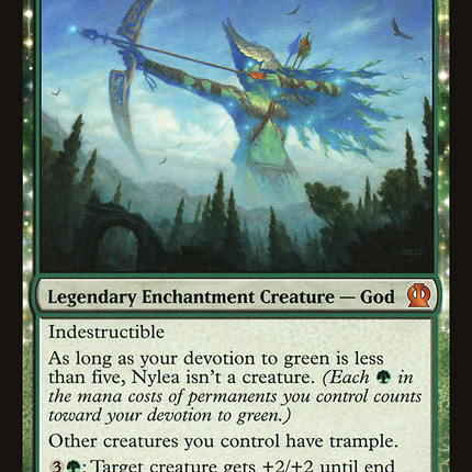 Nylea, God of the Hunt (THS-166) - Theros: (enchantment) Foil